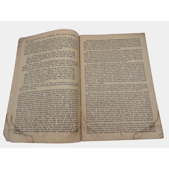 1924 The Convict Ship Success Tour Guidebook England Oldest Ship in the World - Picture 4 of 6